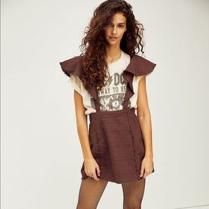 Free People Pinafore Skirt Dress